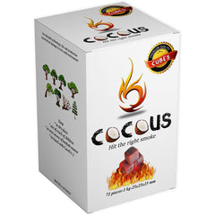 Cocous Natural Coconut Charcoal Incense Hookah Shisha Narguile Coal Coconut Shell Briquette Coals 1KG-72 Pieces 25mm Cubes