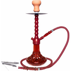 Portable Light Weight Acrylic Hookah - Red