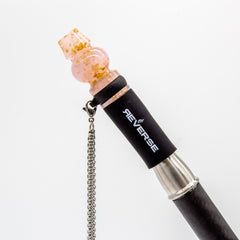 Reverse Hookah Personnel Mouth Tip With Chain and leather bag