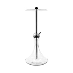 VYRO Hookah - Versa Steel with plug-in base clear