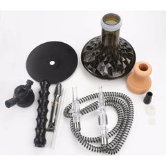 Portable Light Weight Acrylic Hookah - Black