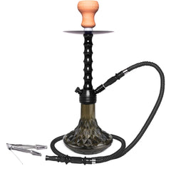 Portable Light Weight Acrylic Hookah - Black