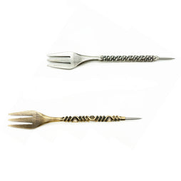 Hookah fork and aluminium foil poker - Metal twisted shape