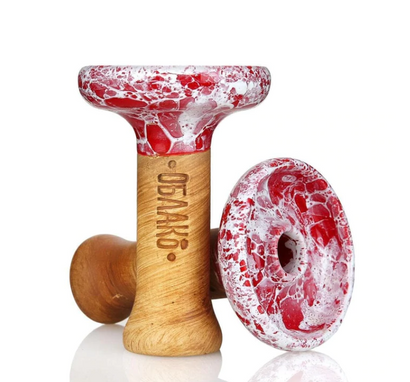 Oblako Phunnel Bowl - Large - Marble Red and White