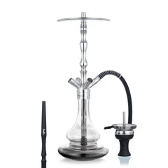 Aladin Hookah MVP 500 - Stainless Steel - Shiny Bottom Black