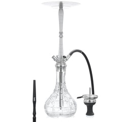 Aladin Hookah MVP 670 - Stainless Steel - Clear