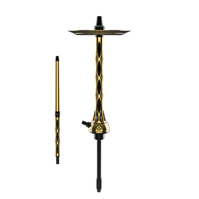 Blade Hookah - One M Titanium - Gold/Black